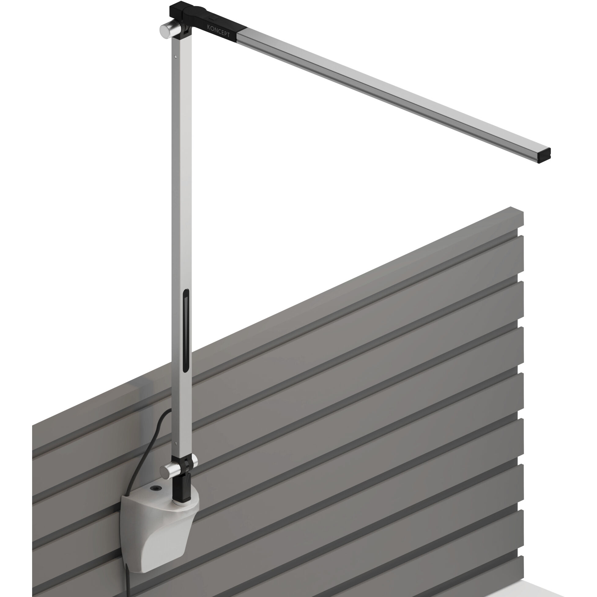 Z-Bar Solo LED 2.6 inch Silver Slatwall Mount Desk Lamp Wall Light